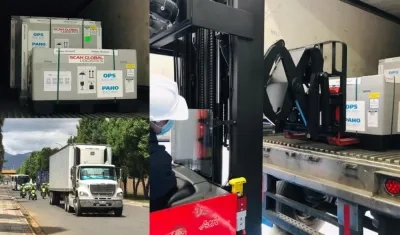 Llegada de las vacunas de Covid-19 de AstraZeneca.