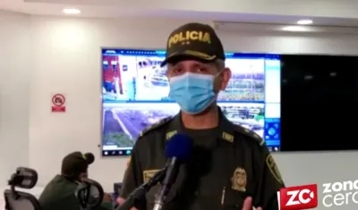 General Diego Rosero, comandante de la Policía Metropolitana.