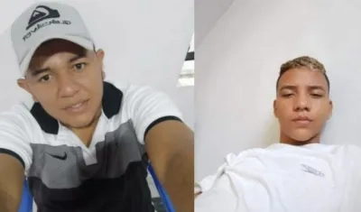 Edwin Javier Tobias y Guedis Daniel Martínez Cantillo.