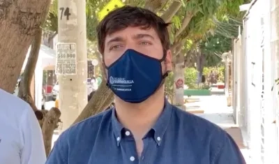 El Alcalde de Barranquilla, Jaime Pumarejo.