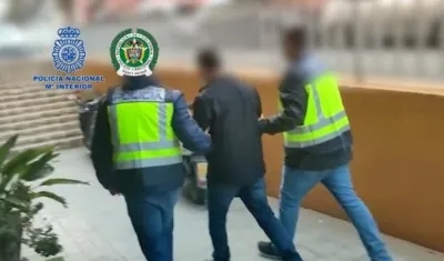 Luis Jhon Castro Ramírez, alias "El zarco", preso en España.