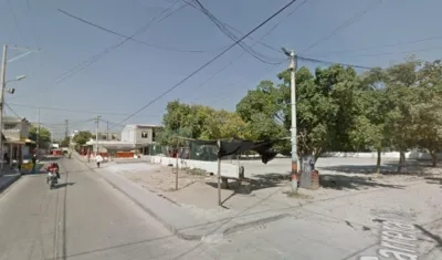 Cancha La Inmaculada, donde ocurrió el crimen. 