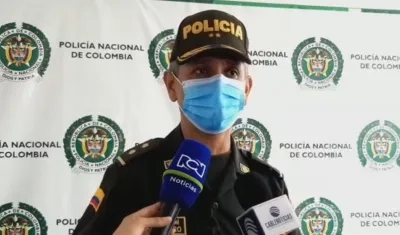 General Diego Rosero, comandante de la Policía Metropolitana.
