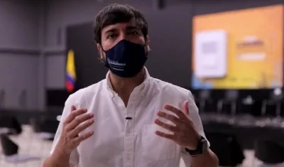 El Alcalde de Barranquilla, Jaime Pumarejo.