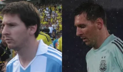 Lionel Messi en 2011 y hoy en día, en 2021. 