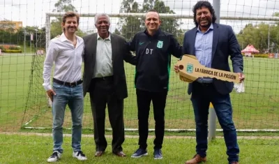  Emilio Gutiérrez, Francisco Maturana, Alejandro Restrepo y René Higuita. 