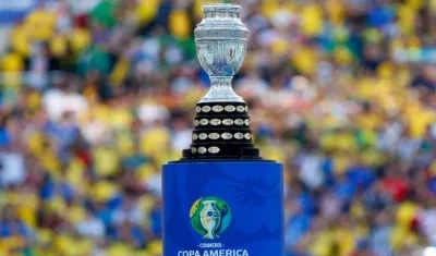 Imagen del trofeo de la Copa América.