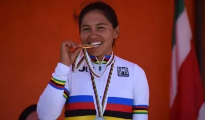 Carolina Munévar, ciclista colombiana. 