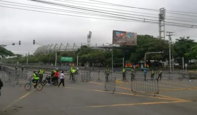 Cierre vial en el Metropolitano