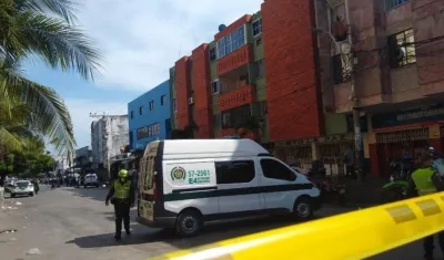 Lugar donde el pasado mes de enero fue lanzada una granada a un establecimiento comercial, en el Centro de Barranquilla, por el no pago de una extorsión. 