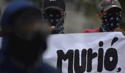 Imagen de manifestantes.