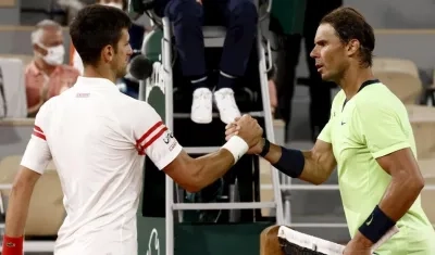 Novak Djokovic y Rafael Nadal.