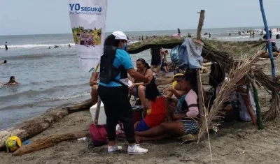 Playa de Puerto Colombia.