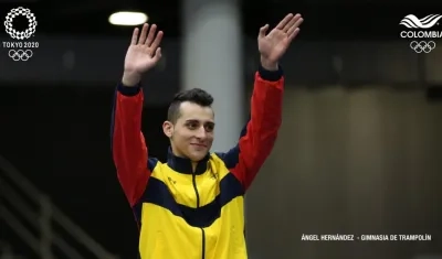 Ángel Hernández, gimnasta colombiano. 