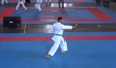 David Contreras, karateca colombiano. 