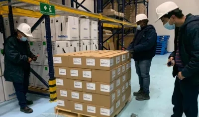 Las vacunas que llegaron.