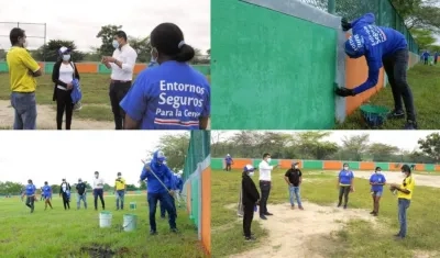 Imágenes de las intervenciones.