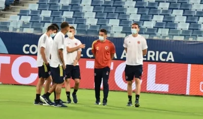 Jugadores de la Selección Colombia. 