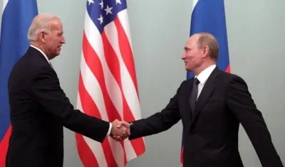 Joe Biden y Vladímir Putin.