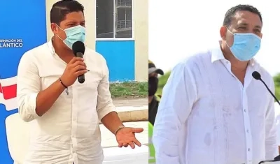 El Alcalde de Malambo, Rumenigge Monsalve y el Senador Laureano Acuña.