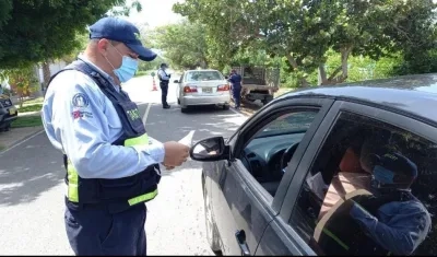 Controles del Tránsito en vías del Atlántico.