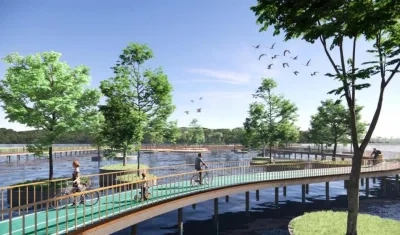 Render del Ecoparque de Mallorquín. 