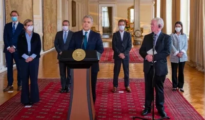 Reunion Iván Duque-Eamon Gilmore Union Europea