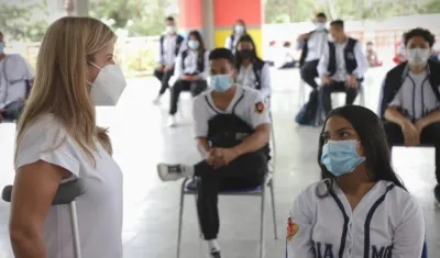 Elsa Noguera en Puerto Colombia