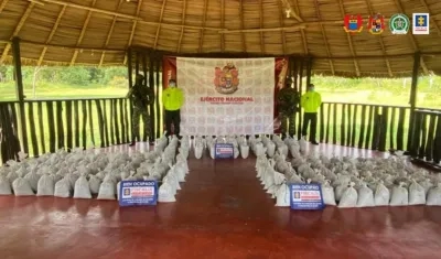 Coltán y estaño incautado en el Guaviare.
