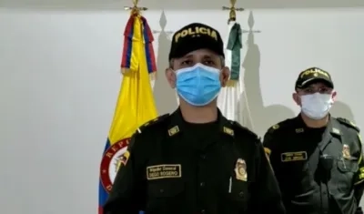 General Diego Rosero, comandante de la Policía Metropolitana.