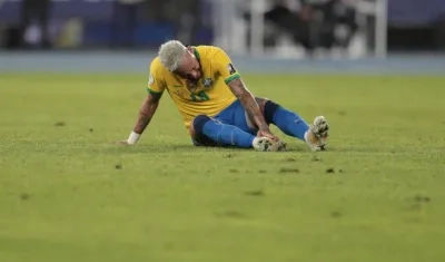 Neymar, delantero brasileño. 