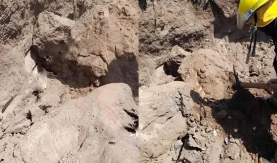 El Cuerpo de Bomberos en labores de rescate.