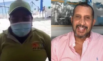 La administradora Andrea Carolina Franco Cárdenas y el actor Fernando Solórzano.