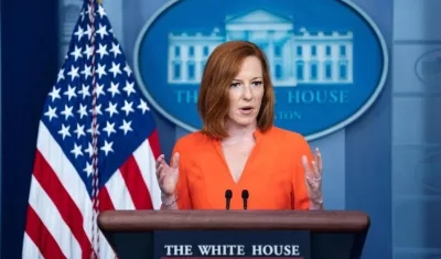 La portavoz de la Casa Blanca, Jen Psaki.