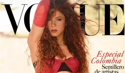 Shakira, cantante barranquillera, en la portada de Vogue.