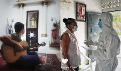 Yever Arcón, el cantante de música religiosa; y Yuverlín Arcón, el falso médico.