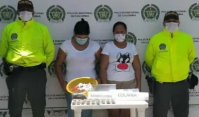 Las mujeres quedaron a disposición de la Fiscalía General de la Nación. 