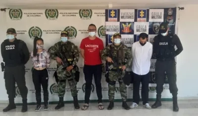 Los tres capturados cobijados con medida de aseguramiento. 