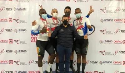 Equipo de velocidad masculina de Colombia. 