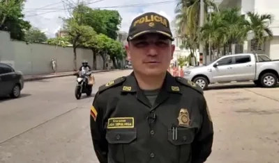 Coronel Jhon Sepúlveda, Comandante (e) de la Policía Metropolitana. 