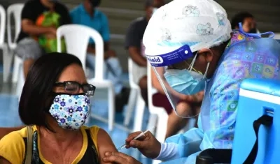 Proceso de vacunación en el Atlántico.