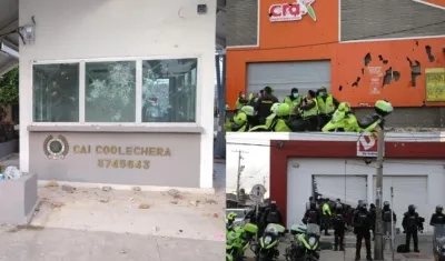 Ni los CAI ni los supermercados ubicados en la calle 17 se han salvado del vandalismo en las últimas semanas. 