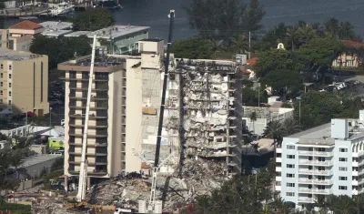 Restos de los edificios en Miami. 