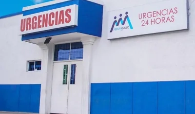 La víctima fue llevada al puesto de salud Agrupasalud.