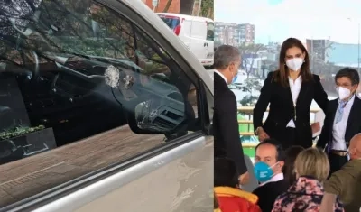 El ataque por fortuna no pasó a mayores, pero la seguridad de la ministra estuvo en riesgo.