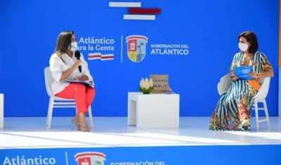 La Secretaria de Cultura, Diana Acosta Miranda, durante la rendición de cuentas.