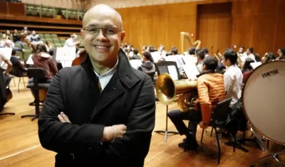 David García, director de la Orquesta Filarmónica de Bogotá.