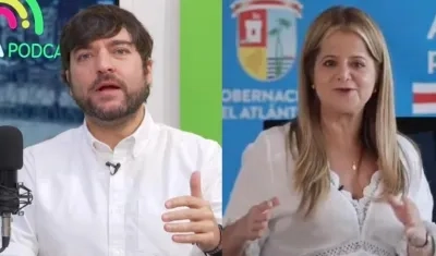 El Alcalde Jaime Pumarejo y la Gobernadora Elsa Noguera.