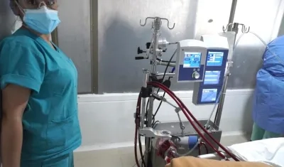 Los equipos para la novedosa terapia.