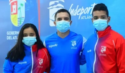 Integrantes de la delegación del Atlántico. 